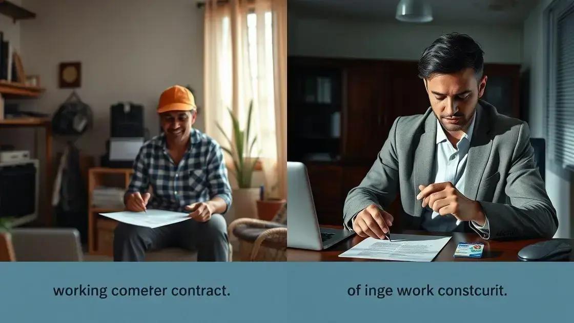 diferenças entre contrato informal e carteira assinada