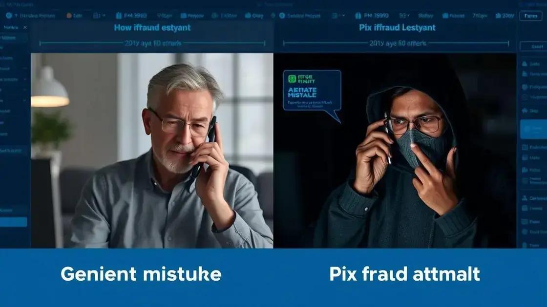 Diferenças entre erro genuíno e fraude no pix
