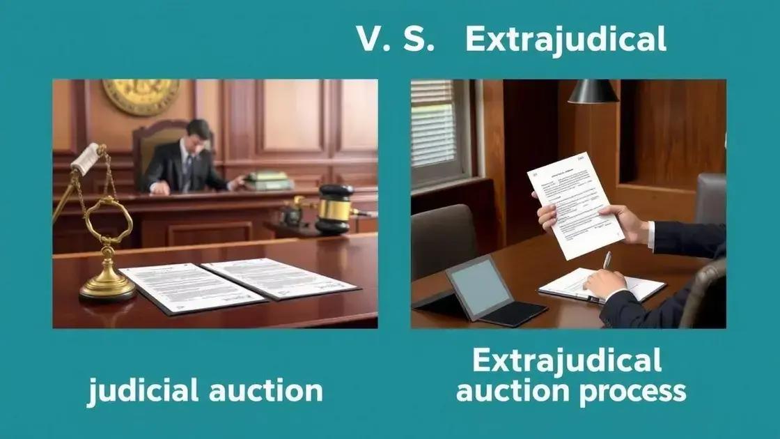 diferenças entre leilão judicial e extrajudicial