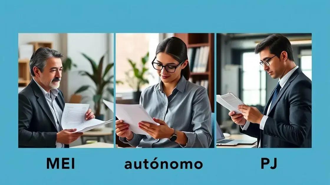 Diferenças entre MEI, autônomo e PJ no pagamento do INSS