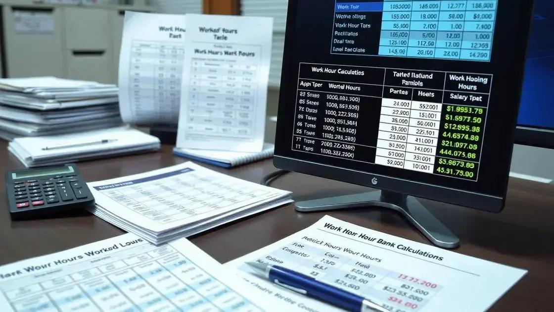 Exemplos práticos de cálculo do banco de horas