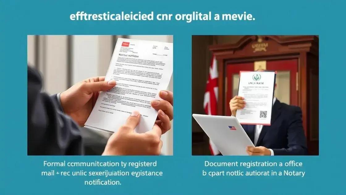 Formas válidas de notificação extrajudicial