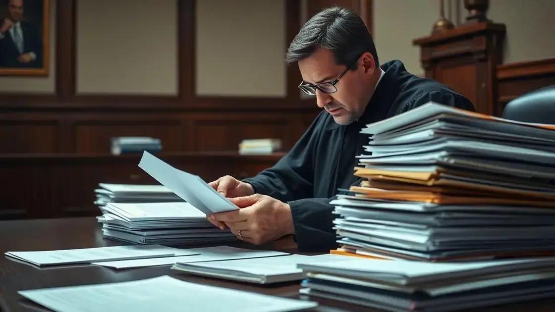função da prova e do juiz na agilidade do caso
