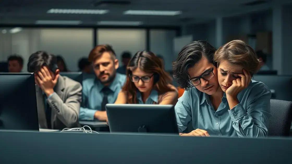 impactos na saúde mental e no clima organizacional