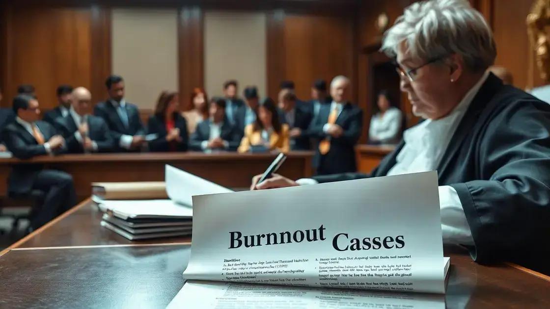 Jurisprudência relevante sobre burnout na Justiça do Trabalho