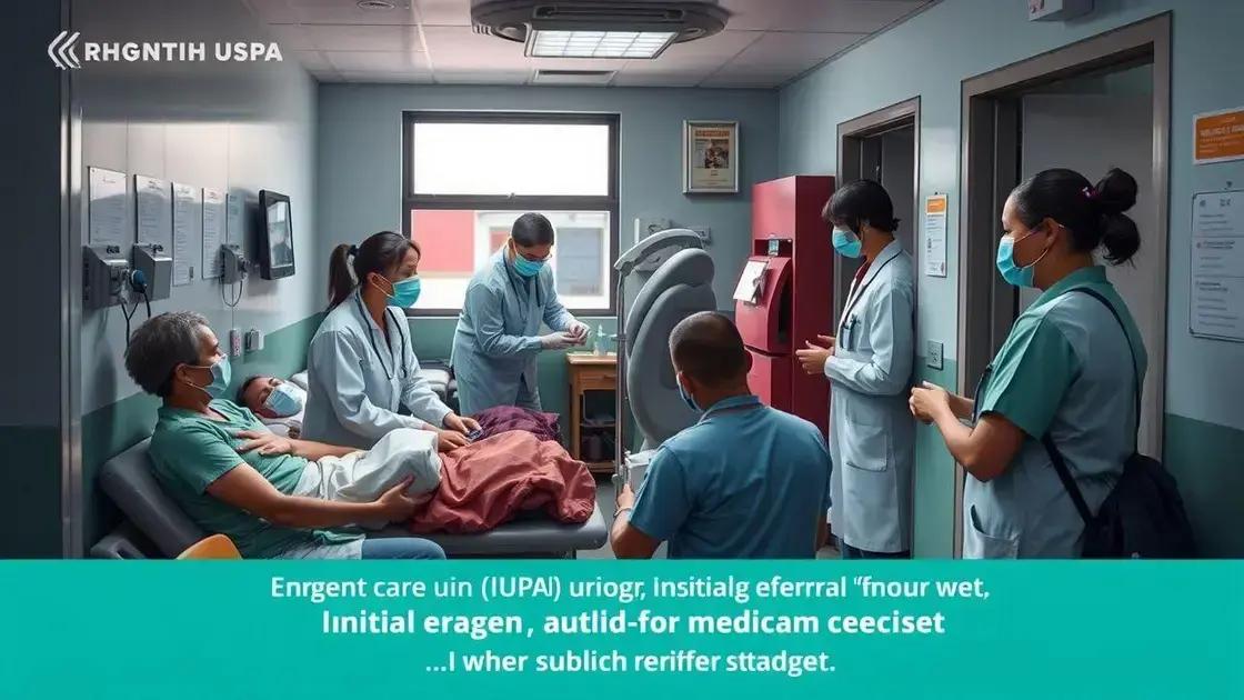 O papel da UPA no atendimento inicial e encaminhamento médico