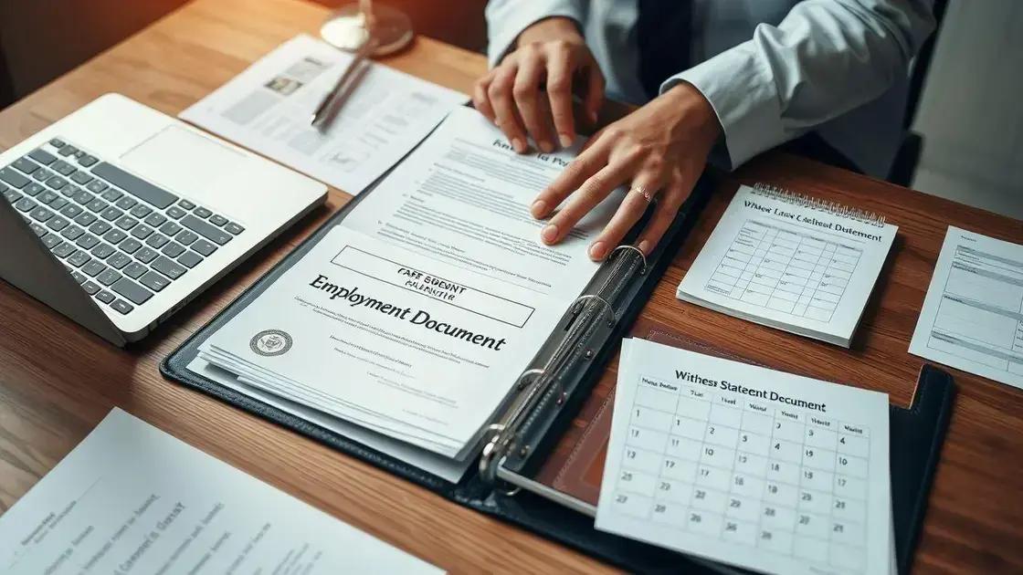organizacão e preparo das provas para a audiência
