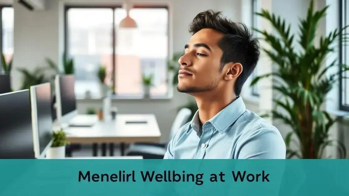 Orientações para manter a saúde mental no trabalho