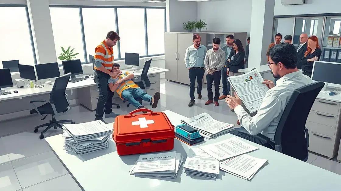 passo a passo após o acidente na empresa