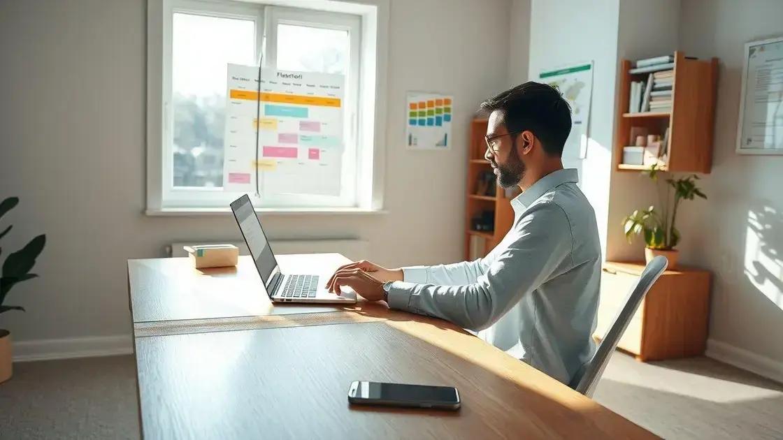 Possibilidade de jornada flexível, teletrabalho e home office