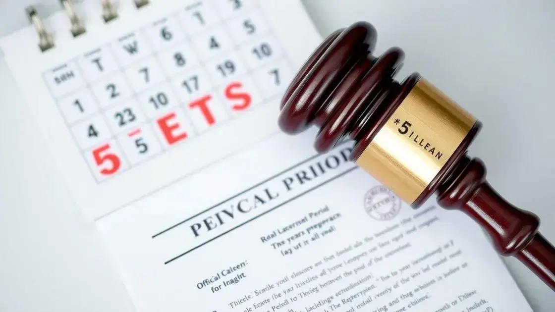 Prescrição ordinária: prazo de 5 anos para cobrança