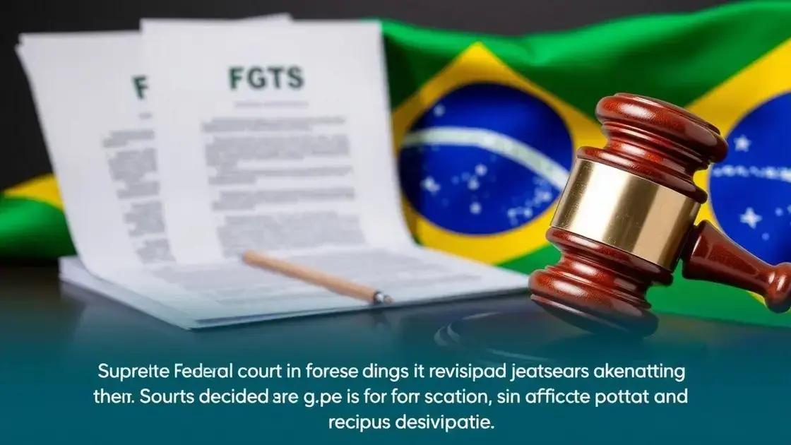 Principais decisões do STF sobre o FGTS