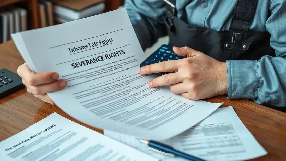 Principais direitos envolvidos na rescisão