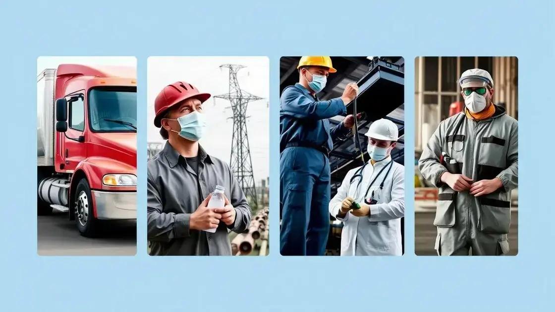 Principais exemplos de atividades e agentes de risco