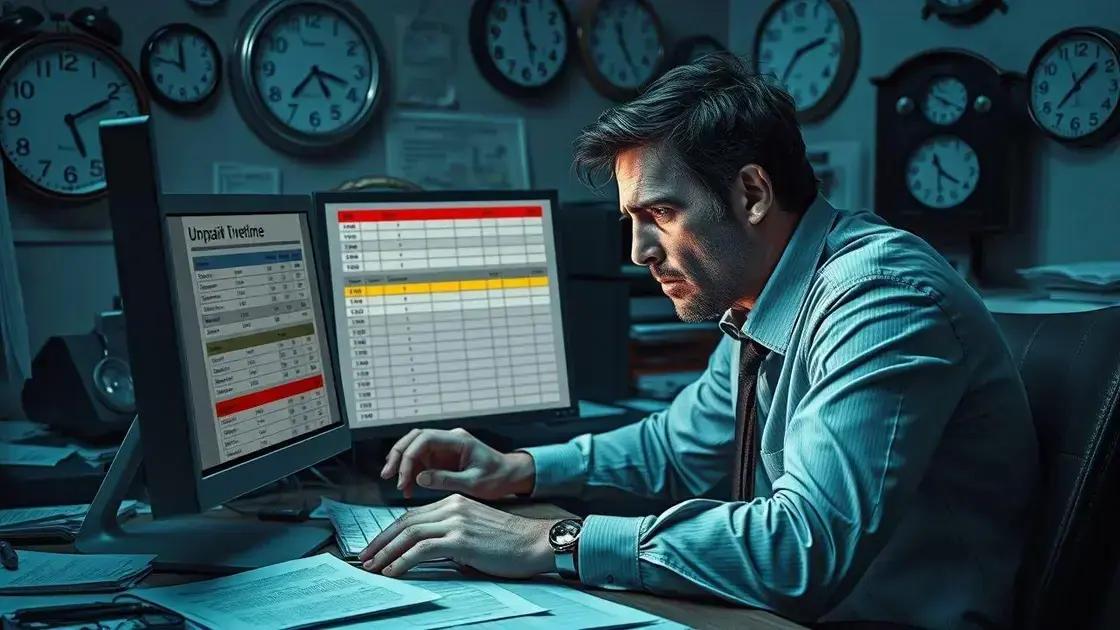 Principais motivos para horas extras não serem pagas