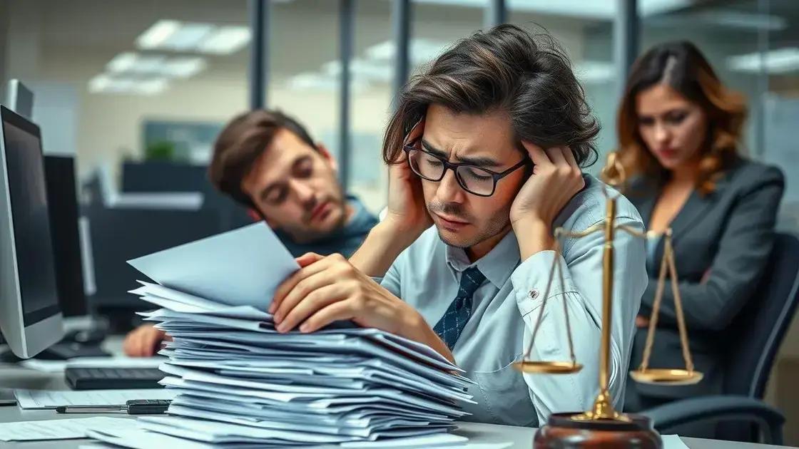 Principais sinais de sobrecarga e riscos trabalhistas
