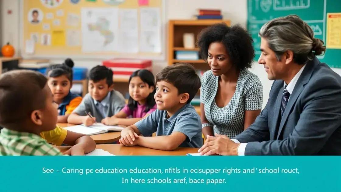 Questões relacionadas à inclusão escolar e direitos