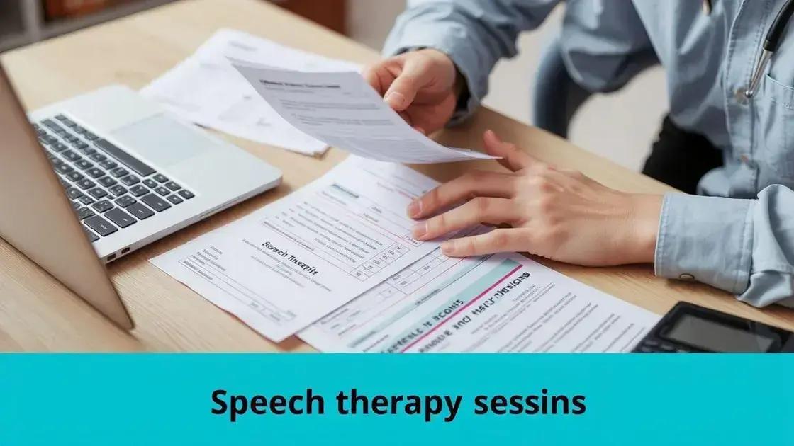 Reembolso para sessões de fonoaudiologia