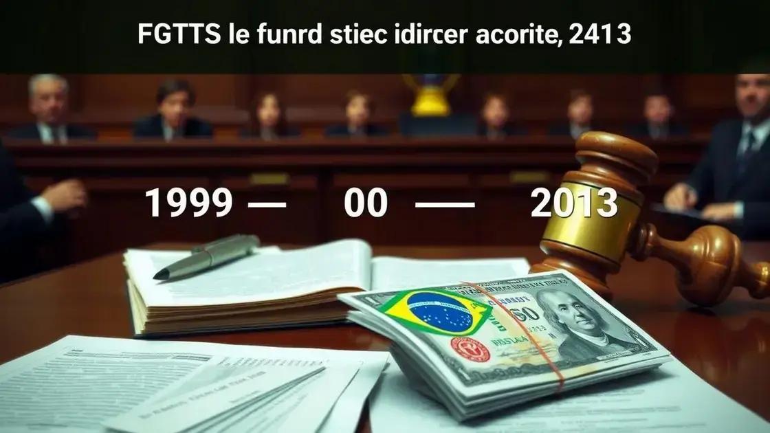Revisão do FGTS de 1999 a 2013: A Origem da Disputa Judicial