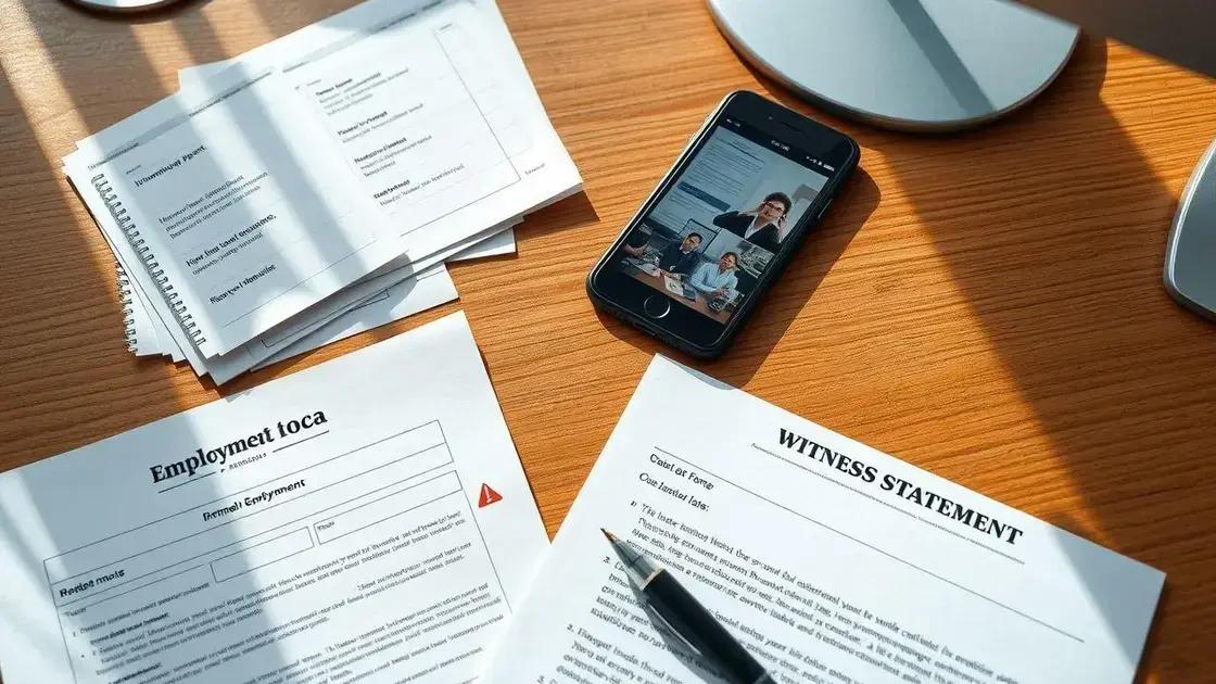 Documentos essenciais para comprovar o trabalho sem registro