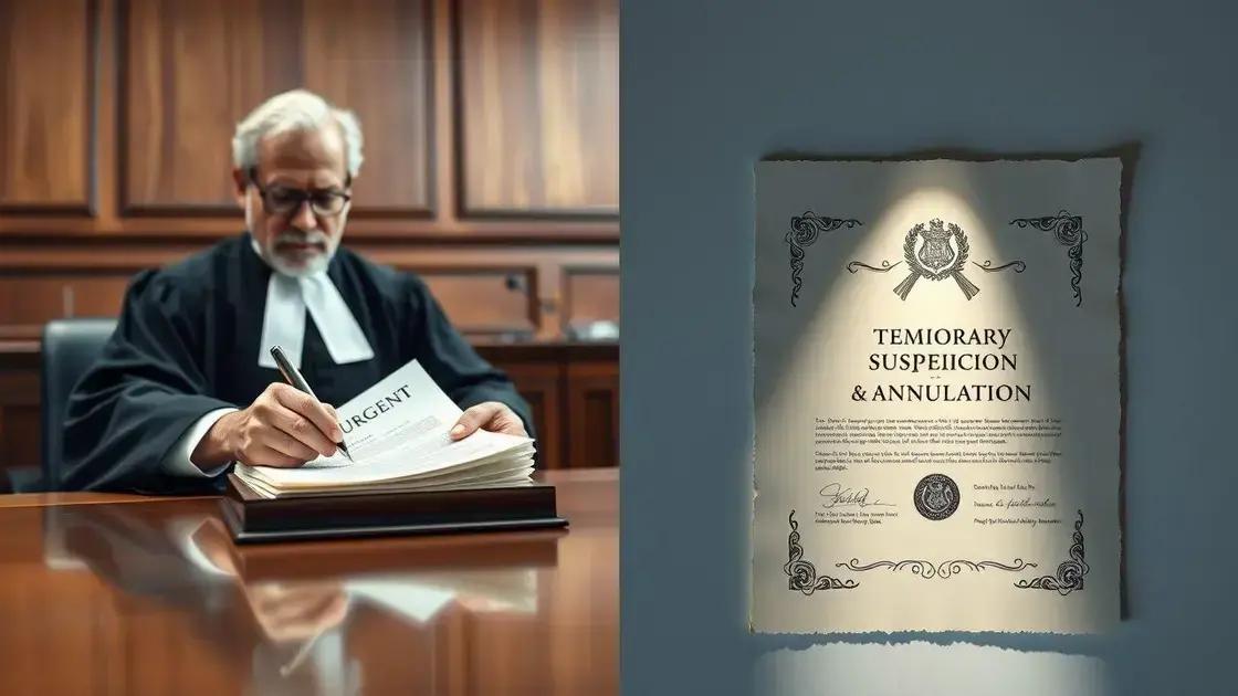 Diferença entre suspensão do leilão e anulação do leilão