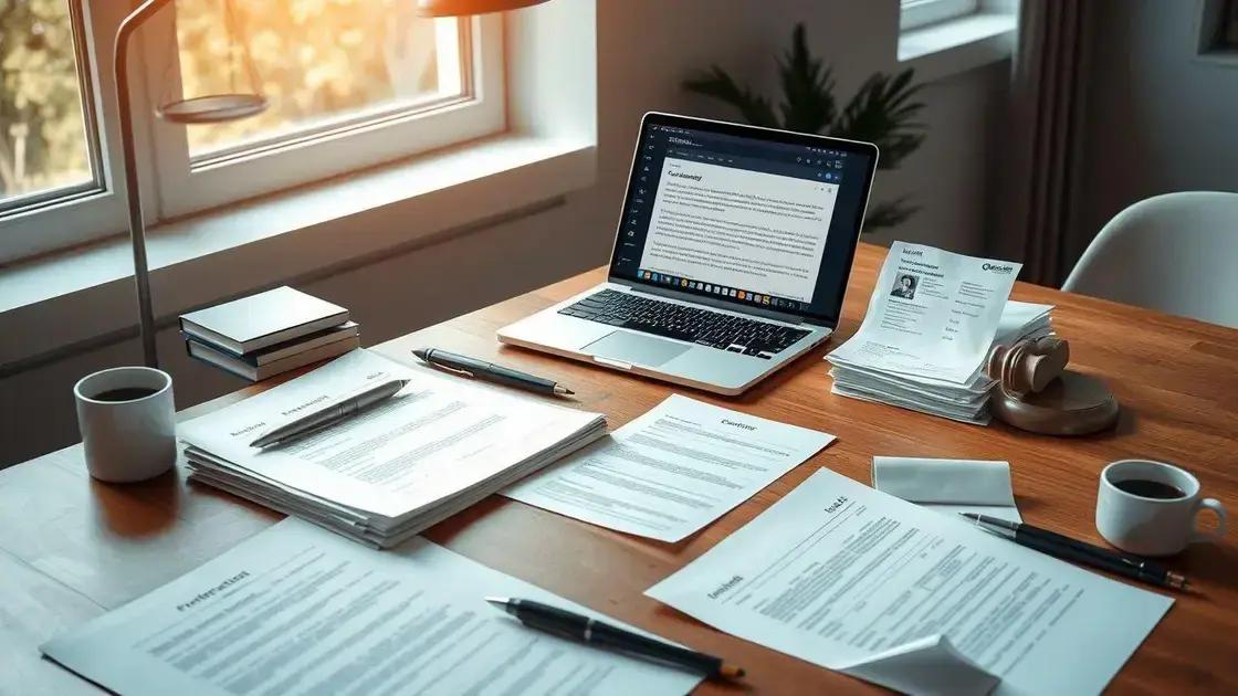 Documentos e provas importantes para a defesa