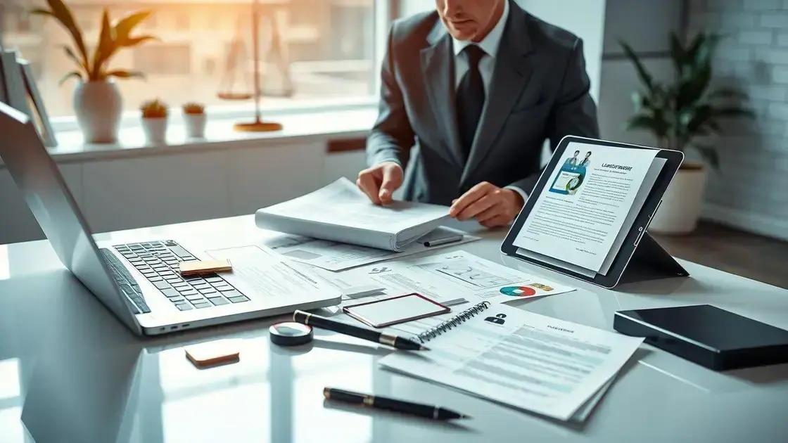 Documentos necessários para iniciar a ação