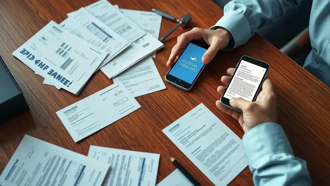 Documentos necessários para solicitar indenização