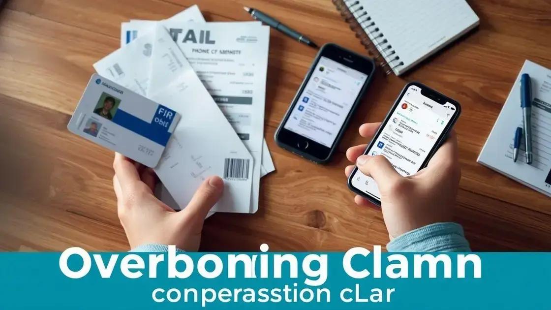 Documentos necessários para solicitar indenização