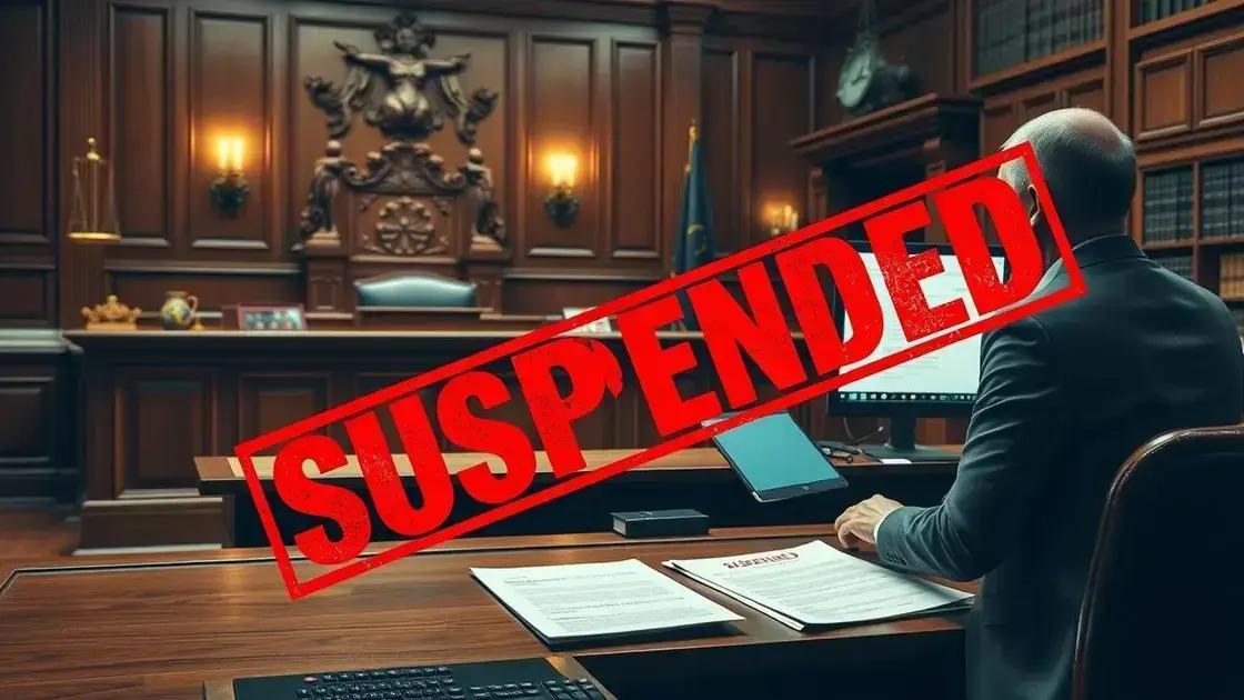 Impactos da suspensão do leilão no processo judicial