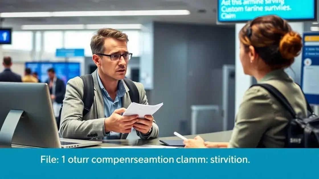 Procedimentos para solicitar indenização por voo lotado