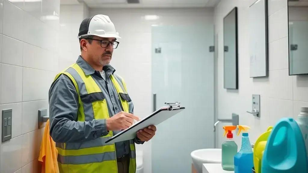 Como os empregadores podem avaliar e classificar os banheiros para limpeza