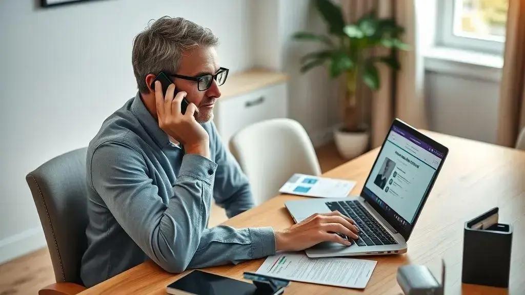 Passos para solicitar o desbloqueio da conta