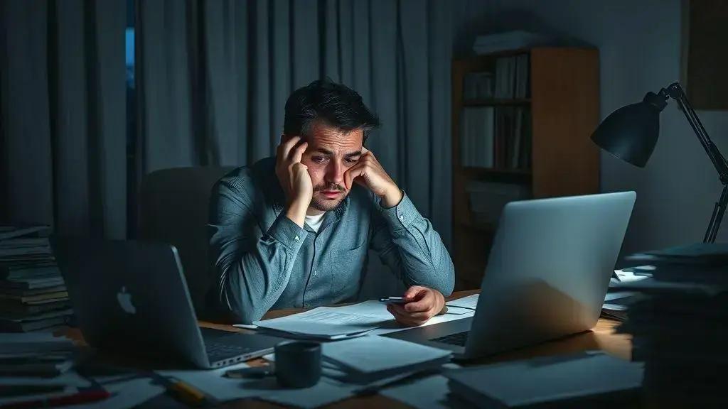 Principais causas do burnout em pessoas sem emprego formal
